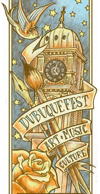 About the brochure and poster art for 2011 DubuqueFest