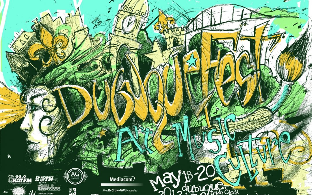 DubuqueFest 2012 - Original art by Rich Rossignol