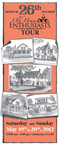 2012 Dubuque Old House Enthusiasts tour brochure